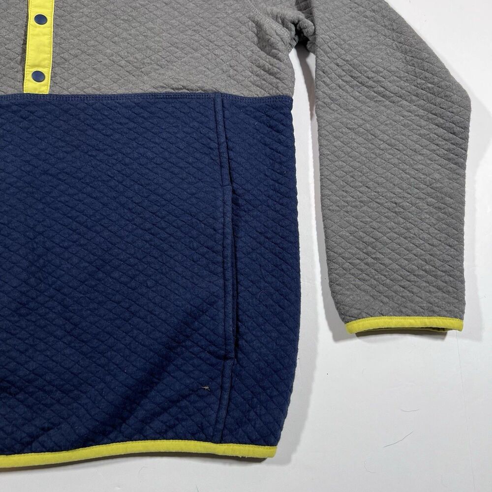 L.L.Bean Kids' Quilted 1/4 Snap Colorblock Pullover Sweater Large 14-16 - Picture 3 of 10